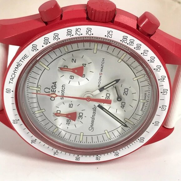 Swatch SO33R100 OMEGA collaboration Moon Swatch MISSION TO MARS Mars Wristwatch main image 10